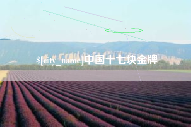 蓬莱中国十七块金牌