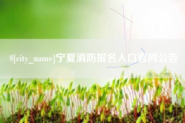 蓬莱宁夏消防报名入口官网公告