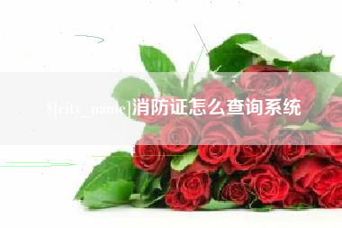 蓬莱消防证怎么查询系统