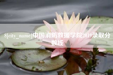 蓬莱中国消防救援学院2019录取分数线