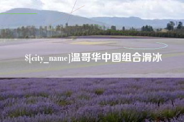 蓬莱温哥华中国组合滑冰