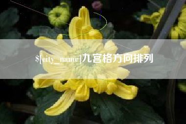 蓬莱九宫格方向排列
