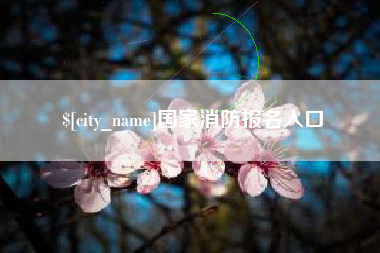 蓬莱国家消防报名入口
