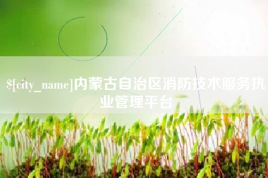 蓬莱内蒙古自治区消防技术服务执业管理平台