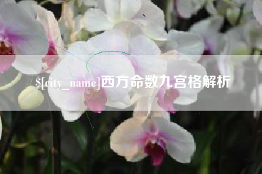 蓬莱西方命数九宫格解析