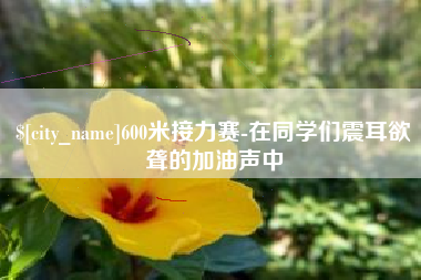 蓬莱600米接力赛-在同学们震耳欲聋的加油声中
