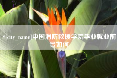 蓬莱中国消防救援学院毕业就业前景如何
