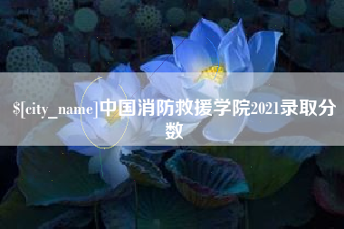 蓬莱中国消防救援学院2021录取分数