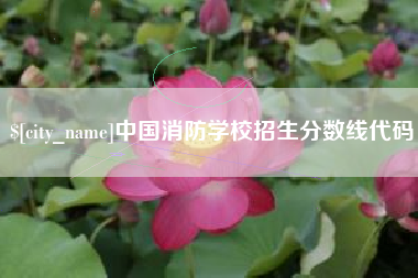 蓬莱中国消防学校招生分数线代码
