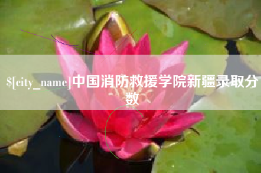 蓬莱中国消防救援学院新疆录取分数