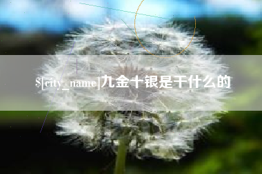 蓬莱九金十银是干什么的