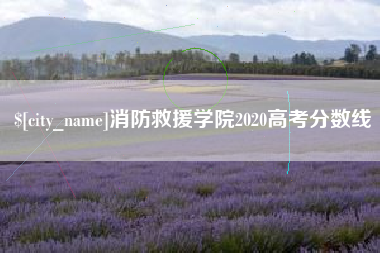 蓬莱消防救援学院2020高考分数线