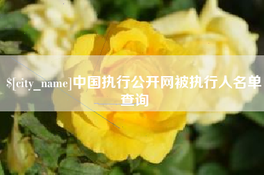 蓬莱中国执行公开网被执行人名单查询