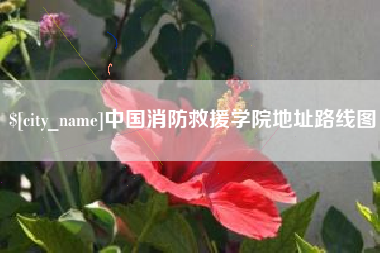 蓬莱中国消防救援学院地址路线图
