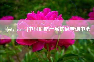 蓬莱中国消防产品信息查询中心