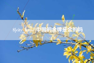 蓬莱中国的金牌是金的吗