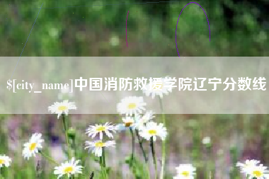 蓬莱中国消防救援学院辽宁分数线