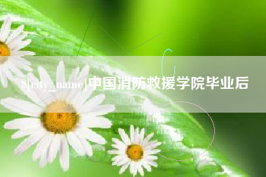 蓬莱中国消防救援学院毕业后