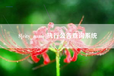 蓬莱执行公告查询系统