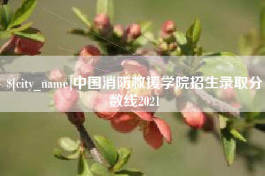 蓬莱中国消防救援学院招生录取分数线2021