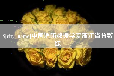 蓬莱中国消防救援学院浙江省分数线