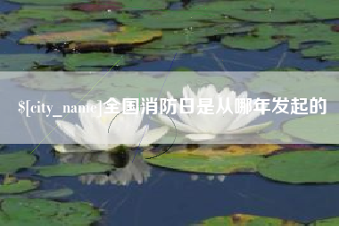 蓬莱全国消防日是从哪年发起的