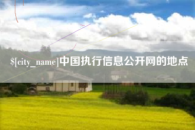 蓬莱中国执行信息公开网的地点