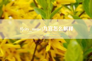 蓬莱九宫怎么解释