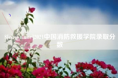 蓬莱2021中国消防救援学院录取分数