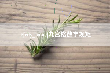 蓬莱九宫格数字规矩